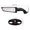 Miniatyrbillede 2 af 5: Modificeret motorcykelspejl Vindvinge Justerbart roterende bakspejl Mototilbehør til YAMAHA YZF R6 R1 R25 R3 R125 R15-XS1-