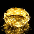 Pikkukuva 1 / 4: 40 m:n valosarja, 400 LED-lamppua, lämmin valkoinen, 8 toimintoa, valkoinen