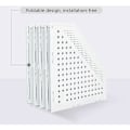 Miniatyrbillede 3 af 5: Foldbar Tidsskriftsholder 4 Rum Justerbar Opbevaringsboks Skrivebordsorganisator-XF7-