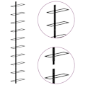 Miniatyrbillede 5 af 6: vidaXL Væghængt Vinstativ til 10 Flasker Sort Metal black 2920