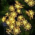 Miniatyrbild 2 av 5: Solcellslampor för trädgård, 7 meter 8 lägen 50 LED Lotus Vattentät