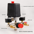 Miniatyrbillede 2 af 4: Luftkompressor trykafbryder kontrol til ventil 90-120psi trykregulator-scntcv