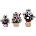 Miniatyrbilde 5 av 5: Mini kunstig juletre - 20 cm - Imitasjon furunåler
