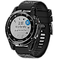 Miniatyrbillede 2 af 5: Silikonerem til Fenix 5x ur 26 mm bred Kompatibel med Fenix 5x/fenix 5x Plus/fenix 6x Pro (Farve: Sort)