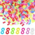 360 stk. S-Klips Loom Band Klips Plastforbindelser Genopfyldning colour