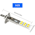 Miniatyrbillede 3 af 5: 4 stk. H1 6000k Super White 80w LED Forlygtepærer Kit