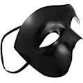 Miniatyrbilde 1 av 3: tectake Venetiansk Maske Fantom black 250