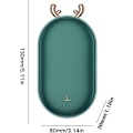 Pikkukuva 2 / 5: Ladattava 5200mAH 2-in-1 kädenlämmitin Power Bank - Camping-kädenlämmitin (1 kpl, vihreä)