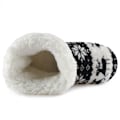 Miniatyrbild 9 av 11: Damtofflor i korallfleece med päls, ankelboots, varma inomhusskor, kaffe Coffee 25cm (36-38 EU)