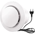 Miniatyrbillede 1 af 3: 100mm Luftudsuger 130m/h 20w, Med Kontraventil Høj Luftstrøm Udluftningsventilator, Energieffektiv, Til Badeværelse, Køkken, Toiletter, Drivhuse, Telte (4 Tommer-XF7-
