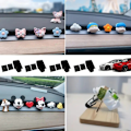 Miniatyrbild 3 av 5: 4-pack luftfräschare adapter för Tesla Model 3 / Y 2017-2023 luftventilationsklämmor fräschare hållare med distanser mittkonsolhållare