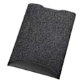 Miniatyrbillede 3 af 6: Macbook Pro 13 & 15 Tommer Etui Uldfilt Læder Blå Black 13 inch
