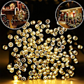 Miniatyrbilde 4 av 5: 72FT Solar String Lights Outdoor, 200 LED Extra-Bright Solar Chr