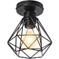 Miniatyrbilde 1 av 4: 1 stk STOEX industriell metall taklampe, svart taklampe Fi