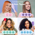 Miniatyrbilde 4 av 6: Hårkam for å gre ut, skille, forme og style krøllete hår
