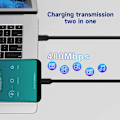 Miniatyrbild 5 av 5: PD 60W USB C indragbar datakabel, för Macbook snabbladdningssladd för typ C mobiltelefonswitch