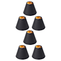 Miniatyrbild 1 av 5: 6x liten lampskärm Kandelaber Skärm Liten lampskärm Klämmor för C