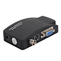 Pikkukuva 4 / 5: BNC S-video till VGA HD-omvandlaradapter för PC-skärm Storbritannien EU-kontakt