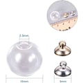 Miniatyrbillede 5 af 5: 30 stk 16mm Mini Glaskugler Flasker Ønskebold Flasker til DIY Hængende Charms Øreørering Fremstilling 8mm Låg