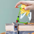 Miniatyrbillede 9 af 10: Finger Scooter Sæt Lille Finger Skateboard SVART Black
