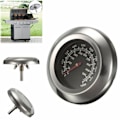 Miniatyrbilde 3 av 5: Analogt stektermometer for grill i rustfritt stål