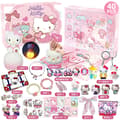 Julkalender med DIY-avslappningsleksaker för avkoppling och ventilering, 24-dagars nedräkningspresentask-FA- Hello Kitty