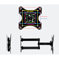 Miniatyrbilde 3 av 5: TV-veggfeste for 14-32\" LED LCD Plasma og buet skjerm, Tilti