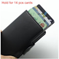 Miniatyrbild 7 av 10: Dubbel stöldskyddsplånbok RFID-NFC säker POP UP-korthållare - 12 kort Red - 12 cards