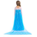 Miniatyrbillede 6 af 7: Elsa prinsessekjole + 4 ekstra tilbehør Blå Blue 130 cm