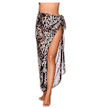 Miniatyrbild 1 av 3: Strand Sarong Pareo Bikini Wrap Kjol Cover Up För Badkläder leopard print
