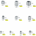Miniatyrbillede 2 af 5: Rustfria skruer uden hoved, M3 M4 M5 M6 M8 metalskruer