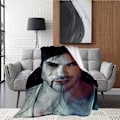 Miniatyrbild 2 av 3: Ian Somerhalder Damon Salvatore Ultramjuk Mikrofiberfilt för Hem Soffa Mysig Varm 3D-tryckt Filt för Barn Vuxna Bra Säng 80x60in 200x150cm