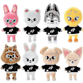 Pikkukuva 1 / 5: Cartoon Stray Kids Skzoo Plyschleksaker 21 cm Plysch stoppad docka Bbokari Wolf Chan Leebit Dwaekki Jinir 8Pcs