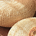 Miniatyrbild 4 av 5: Halm Kudde Rattan Futon Meditationskudde Handvävd Futon T