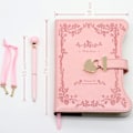 Miniatyrbillede 3 af 5: Dagbog med Lås og Nøgler til Pigegaver, Genopfyldelig Dagbog til Kvinder, Rose Garden Secret Notebook med Linjerede Sider
