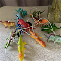 Miniatyrbillede 5 af 6: SÆT MED 10 LED DINOSAUR LAMPER INDENDØRS NATLYS A set of 6 styles