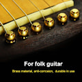 Miniatyrbilde 3 av 5: 6 stk gitarpinne i messing til akustisk gitar