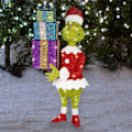 Pikkukuva 4 / 4: Joulupukki Grinch Tuleva Plat LED-valaistus Joulujuhlat Ulkona Piha Nurmikko Koristelu[HK] B