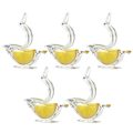 Miniatyrbilde 9 av 9: Akryl Fugl Sitronpresse Ergonomisk Sitronsaft Fruktpresser med Hellpip 5pcs