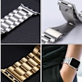 Miniatyrbilde 7 av 10: Apple Watch 4 - 44 mm - Elegant stållink (Rustfritt Stål) Guld