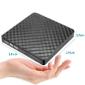 Miniatyrbilde 3 av 5: Ekstern USB 3.0 CD DVD-enhet, ekstern CD/DVD/RW/ROM-brenner for overføring til stort system Windows 10/8/7/XP/Vista/Linux/Mac OS/PC
