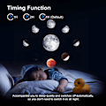Miniatyrbillede 5 af 6: Stjerneprojektor Planetariumsprojektor Stjerneprojektor Galaxyloft Loft til Voksne med 12 Skiver 360° Rotation Natlys til Børn Voksne