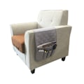 Miniatyrbilde 6 av 8: 5-lommers Sofa Oppbevaringsarmlene Organizer Henge Sengesideveske Wine Red