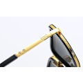 Miniatyrbillede 5 af 6: Mænds Metal Solbriller Mode Sommer 2021 Pilot Brow Brown Brown