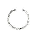 Miniatyrbilde 1 av 2: Panserkjede armbånd i stål som holder fargen for alltid! 8mm tjock, 20 cm lång
