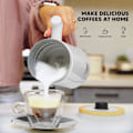 Miniatyrbild 4 av 5: Elektrisk mjölkskummare - Automatisk mjölkskummare & värmare för kaffe, latte, cappuccino, andra krämiga drycker - 4 inställningar för kallt skum