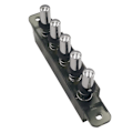 Miniatyrbillede 5 af 5: Knappekontakt til emhætte Mq165 Ac 250v 4a 5 knapper As Shown