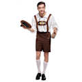 Pikkukuva 3 / 5: Miesten baijerilaiset nahkahousut, saksalaiset Oktoberfestin perinteiset shortsit L