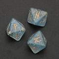 Miniatyrbild 2 av 11: 3 st Hartsstärningar Set 8-sidiga Runtärningar Resin Assorted Polyhedriska tärningar Set Polyhedrisk Divination Bordstavla Tärning Blue 0.02