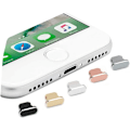 Miniatyrbillede 1 af 4: 5 stk. metal anti-støv stik til iPhone 13 12 Pro Max, sort